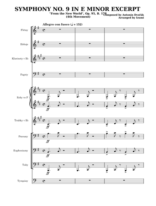 Symphony No. 9 in E minor, "From the New World", Op. 95, B. 178 – Antonín Dvořák (Concert Band)