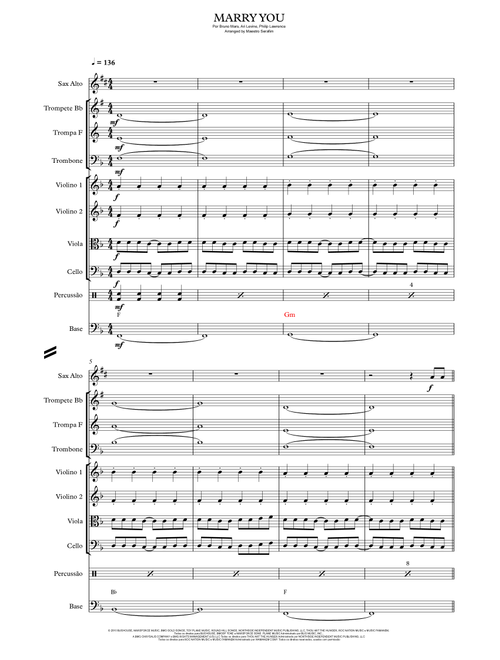 Marry You (Arr. Maestro Serafim) - Bruno Mars (Large Ensemble)