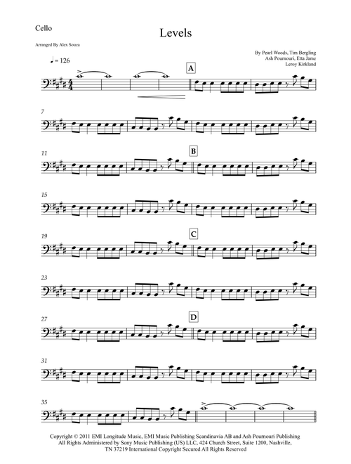Levels (Arr. Alex Souza) - Avicii (Cello Solo)