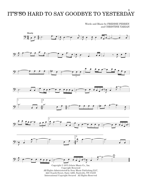 It's So Hard To Say Goodbye To Yesterday - Boyz II Men (Trombone Solo)