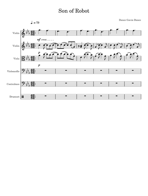 Son Of Robot - Dance Gavin Dance (for String Quintet)