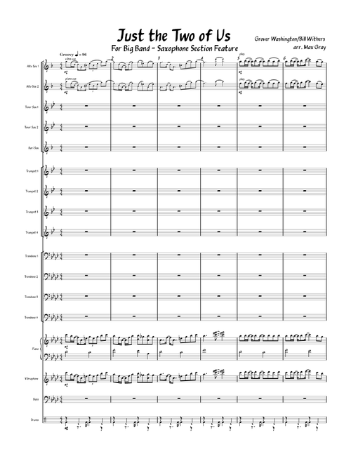 Just the Two of Us – Bill Withers/Grover Washington Jr. arr. Maxwell Gray