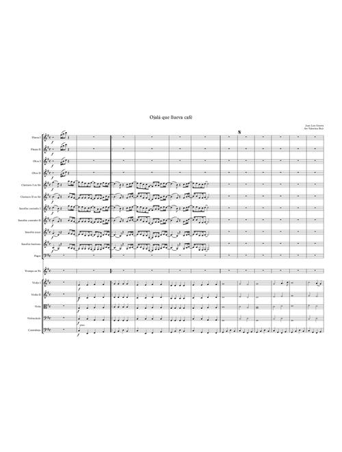 Ojala Que Llueva Cafe (Arr. Valentina Ruiz) - Juan Luis Guerra (Full Orchestra)
