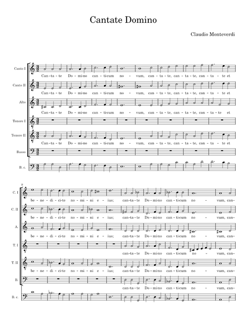 Cantate Domino - Claudio Monteverdi
