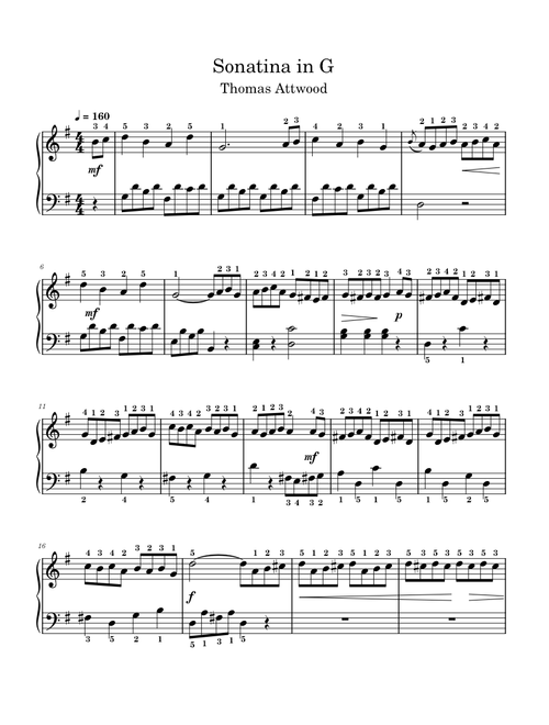 Sonatina in G Major
