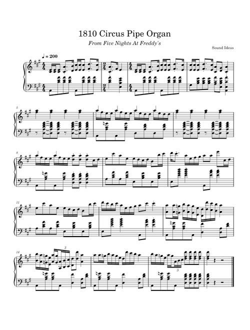 1810 Circus Organs – Sound Ideas (FNaF)