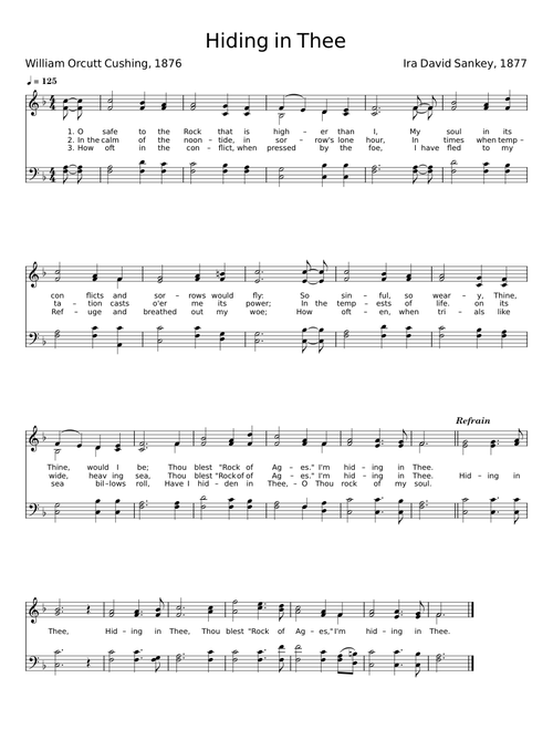 Hiding in Thee - Ira David Sankey