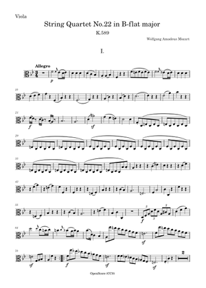 String Quartet No.22 in B-flat major, K.589 – Wolfgang