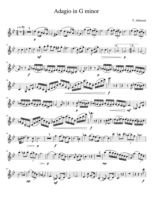Adagio in G minor