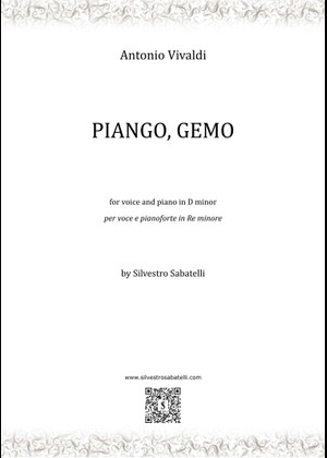 Piango, gemo - Antonio Vivaldi Sheet Music for Piano, Vocals (Mixed ...