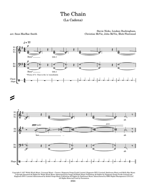 The Chain (Arr. Sean MacRae Smith) - Fleetwood Mac (Large Ensemble)