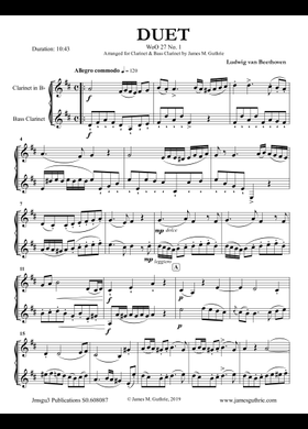 BEETHOVEN TRIO OPUS 38　TROIS DUOS WOO 27 BEETHOVEN TRIO OPUS 38 TROIS DUOS WOO 27 Ludwig van Beethoven