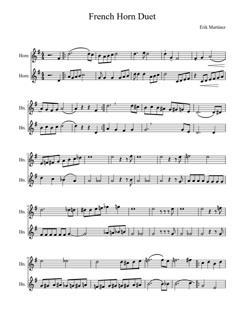 French Horn Duet
