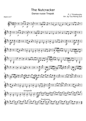 The Nutcracker - Pyotr Ilyich Tchaikovsky Sheet Music for Flute (Solo ...