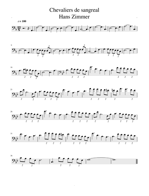 Chevaliers de sangreal Hans Zimmer