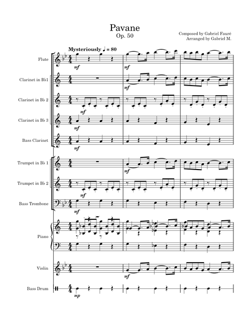 Pavane, Op.50 – Gabriel Fauré