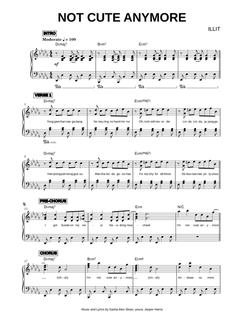 NOT CUTE ANYMORE - ILLIT (Piano)