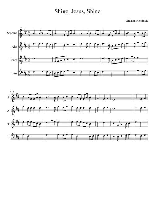 Shine Jesus Shine - Recorder Quartet