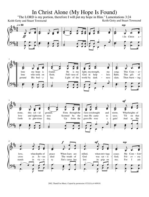 In Christ Alone (My Hope Is Found)
