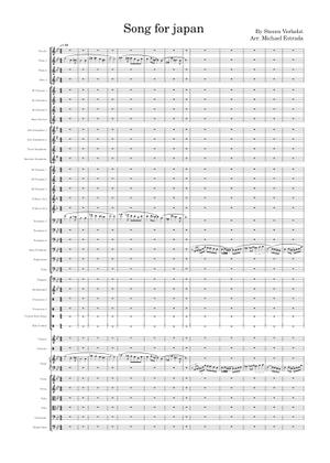 A song for japan clarinet and tenor sax Sheet Music for