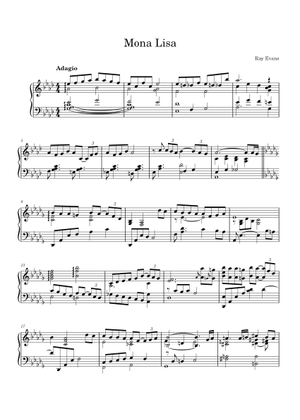 MONA LISA Sheet Music with Chords for Piano (Solo) | MuseScore.com