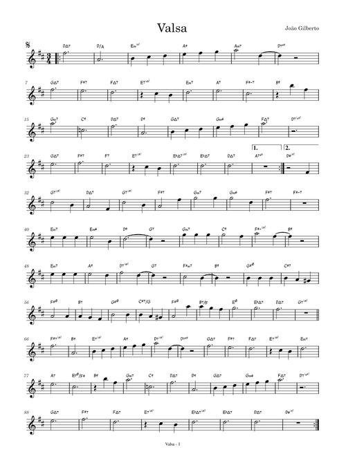 Valsa – João Gilberto