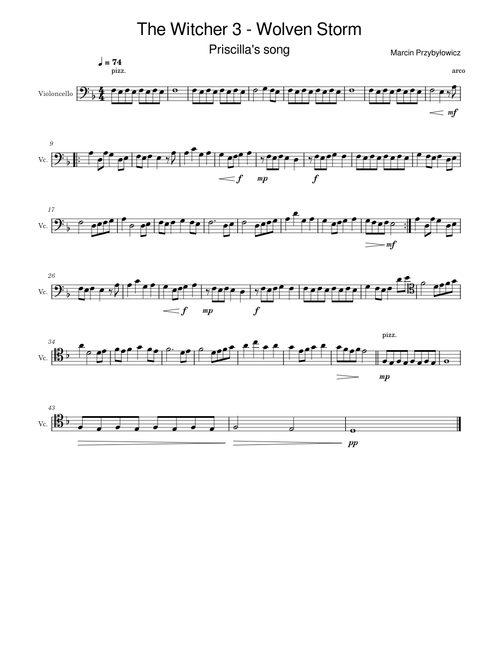 The Wolven Storm / Priscilla's Song – Witcher 3