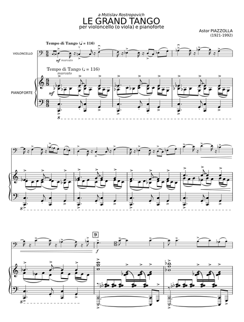 Le Grand Tango - Astor Piazzolla