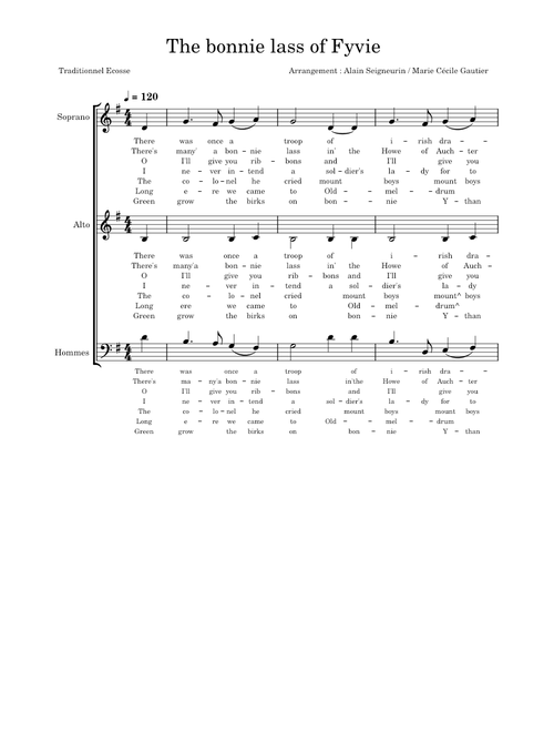 The bonnie lass of Fyvie – Trad. Scottish