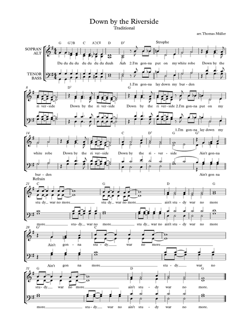 Down By The Riverside (Arr. Thomas Müller) - Benny Green (Choral, SATB)
