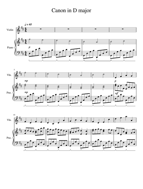 Canon in D Piano-Violin – Nguyễn Hương Giang 3