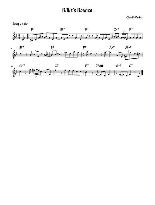 Charlie Parker - Billie's Bounce