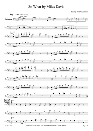 So what - Miles Davis Sheet music for Piano (Solo So what - Miles Davis Sheet music for Piano (Solo