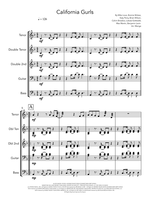 California Gurls (Arr. CJ Menge) - Katy Perry Featuring Snoop Dogg (Steel Drum Band)