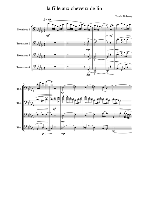 La fille aux cheveux de lin – Claude Debussy