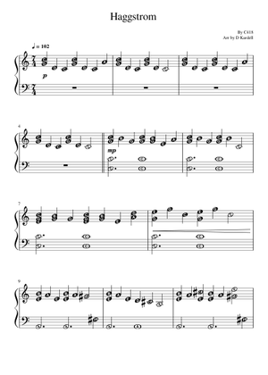 Haggstrom (from Minecraft) – C418 Sheet Music for Piano (Solo ...