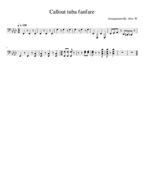 Callout Tuba fanfare