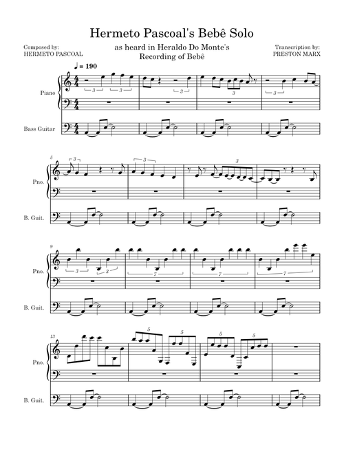 Hermeto Pascoal's Bebê Solo