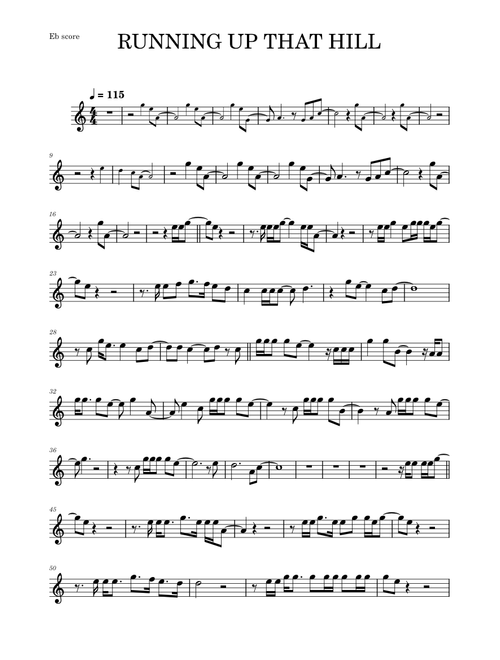 Running up that hill – Kate Bush (ALTO SAX RMX)