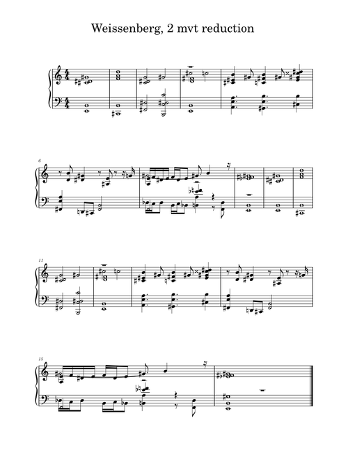 Weissenberg, Sonate in a State Of Jazz (2 mvt central part reduction)