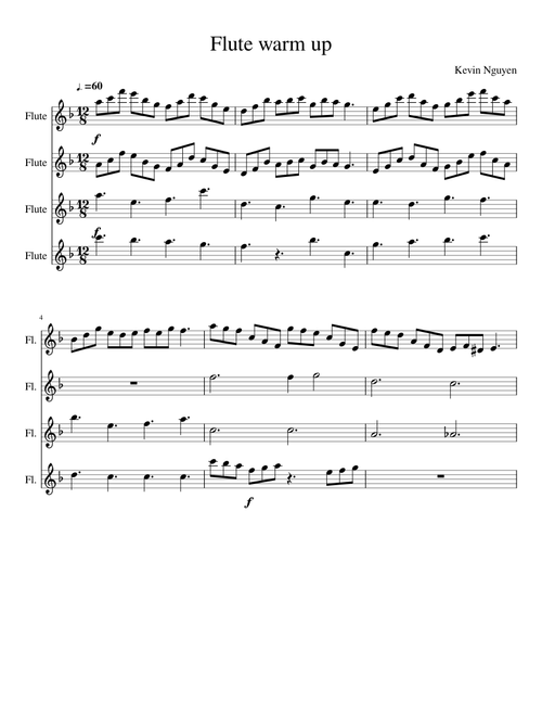 Flute warm up