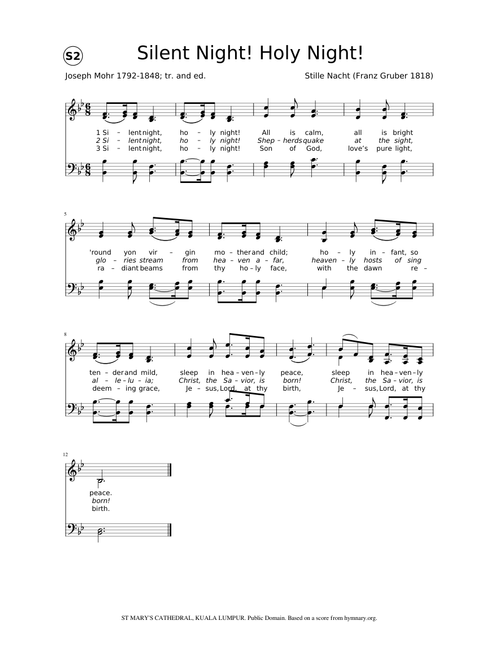 Silent Night! Holy Night! - Stille Nacht - SATB