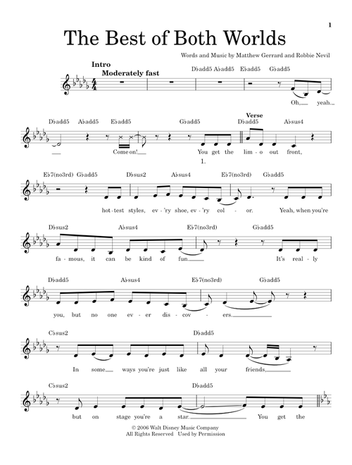 The Best Of Both Worlds - Hannah Montana, Miley Cyrus (Pro Vocal)