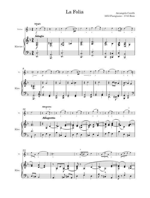 La Folia – Arcangelo Corelli