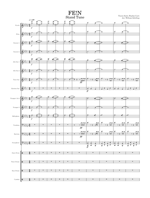 FE!N – Travis Scott, feat Playboi Carti (Marching Band Arrangement)