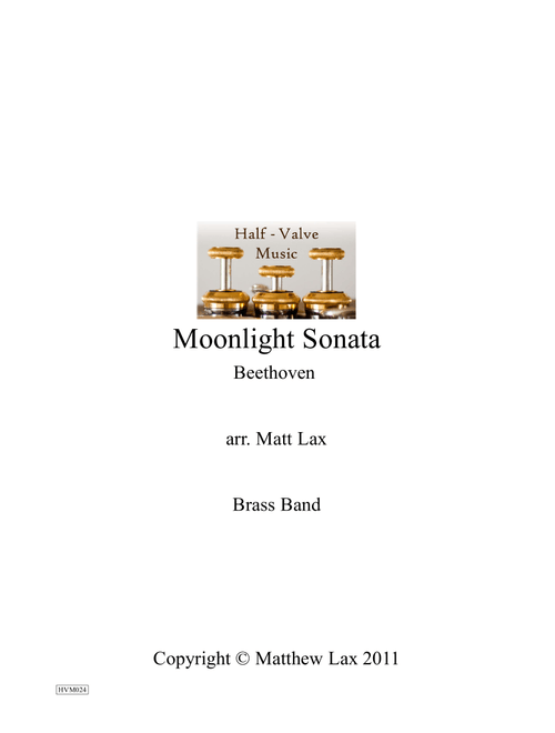 Moonlight Sonata 1st Movement (Brass Band) (Arr. Matt Lax) - Beethoven (Large Ensemble)