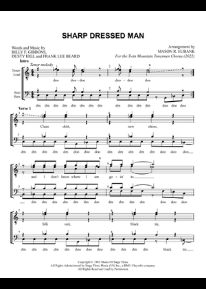 Play Official version of Sharp dressed man Sheet Music by ZZ Top for Vocals  | MuseScore.com