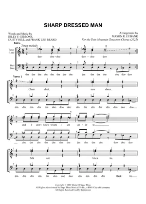 Play Official version of Sharp dressed man Sheet Music by ZZ Top for Vocals | MuseScore.com Play Official version of Sharp dressed man Sheet Music by ZZ Top for Vocals | MuseScore.com