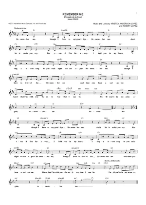 Remember Me Sheet Music for Piano (Solo) | MuseScore.com Remember Me Sheet Music for Piano (Solo) | MuseScore.com