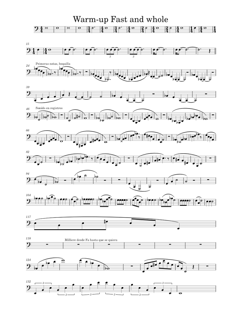 Warm-up_Fast_and_whole Sheet Music for Piano (Solo) Easy | MuseScore.com